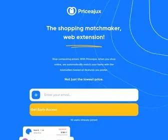 Priceajux.com(Price Compare Extension) Screenshot