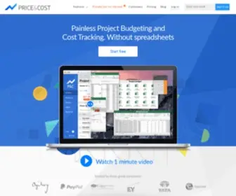Priceandcost.com(Painless Project Budgeting and Cost Tracking) Screenshot