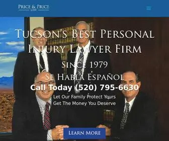 Priceandpricelaw.com(Personal Injury Lawyer Tucson) Screenshot