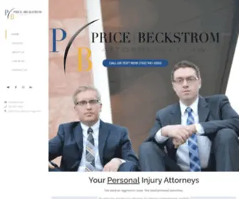 Pricebeckstromlaw.com(Injury Attorneys) Screenshot