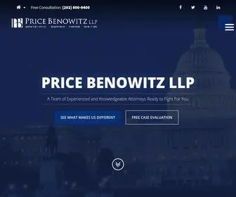 Pricebenowitz.com(Price Benowitz LLP) Screenshot