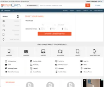 Pricecart.mx(Lowest Prices for Online Shopping) Screenshot