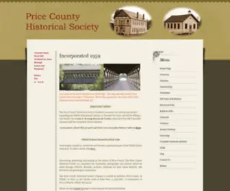 Pricecountyhistoricalsociety.org(The Price County Historical Society) Screenshot