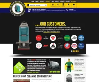 Pricedrightcleaningequipment.com(Top Notch Floor Cleaning Equipment Priced Right) Screenshot
