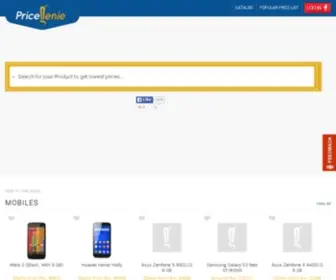 Pricegenie.in(Find Lowest Price Online For Mobiles) Screenshot