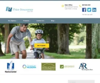 Priceinsurance.us(Homeowners Insurance in Lake Forest) Screenshot