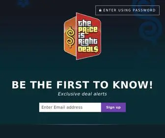 Priceisrightdeals.com(The Price Is Right Deals) Screenshot