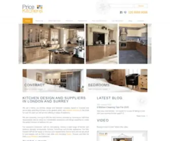 Pricekitchens.co.uk(Get inspiration for your new dream kitchen) Screenshot