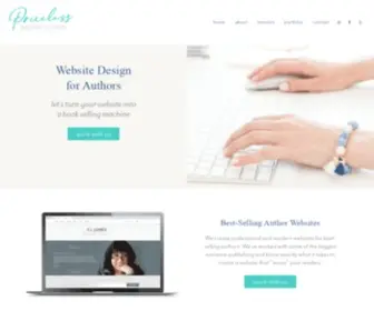 Pricelessdesign.com(Website Design for Authors) Screenshot