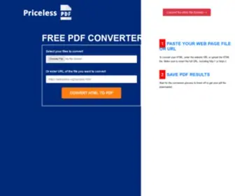 Pricelesspdf.com(Pricelesspdf PDF Converter) Screenshot