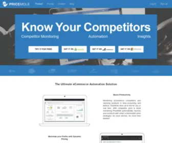 Pricemole.io(Competitor Price Monitoring) Screenshot