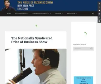 Priceofbusiness.com(Business talk radio) Screenshot