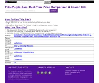 Pricepurple.com(Price Comparison) Screenshot