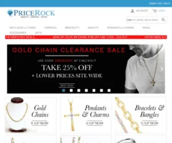 Pricerock.com(PriceRock Gold Chains Earrings Bracelets Bangels Pendants Jewelry) Screenshot