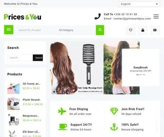 Pricesandyou.com(Prices And You WordPress) Screenshot