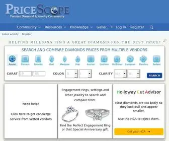 Pricescope.com(Diamond) Screenshot