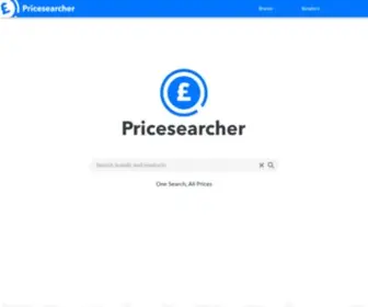 Pricesearcher.com(UK'S LARGEST SHOPPING WEBSITE) Screenshot