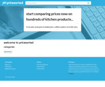 Pricesorted.com(Price Sorted) Screenshot