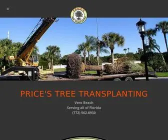 Pricestreemoving.com(Price's Tree Transplanting) Screenshot