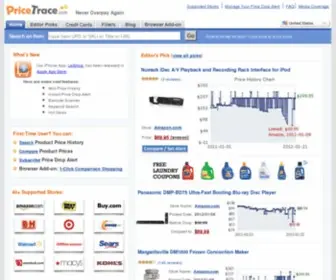 Pricetrace.com(Comparison shopping tools) Screenshot