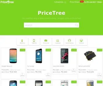 Pricetree.com(Price Comparison Website) Screenshot