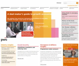 Pricewaterhousecoopers.com(Building relationships) Screenshot