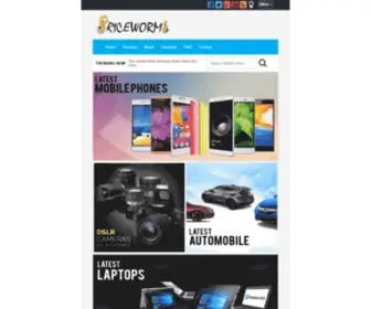 Priceworms.com(Largest Price Database on Internet with Product Reviews) Screenshot