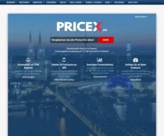 Pricex.de(Preisvergleich mit Preisalarm per SMS) Screenshot