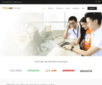 Pricezagroup.com(Priceza Group) Screenshot