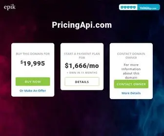 Pricingapi.com(PricingApi) Screenshot