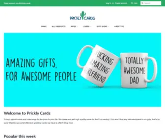 Pricklycards.com(Prickly Cards) Screenshot