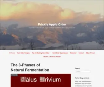 Pricklycider.com(Craft Hard Cider) Screenshot