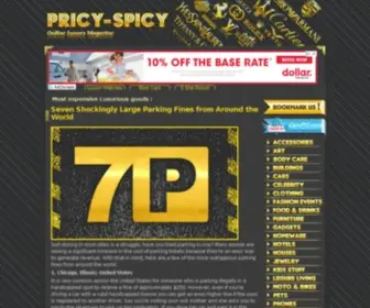 Pricy-Spicy.com(Most expensive Luxurious goods) Screenshot