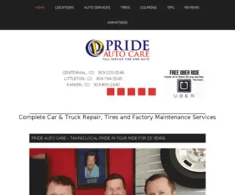 Prideautocare.com(Pride Auto Care) Screenshot