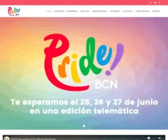 Pridebarcelona.org(PRIDE BCN 2020) Screenshot