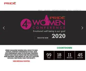 Prideconference.org(Pride Women Conference) Screenshot