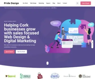 Pridedesign.ie(Web Design & Digital Marketing Cork) Screenshot