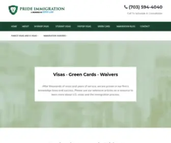 Prideimmigration.com(Pride Immigration) Screenshot