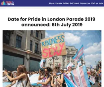 Prideinlondon.org(Pride in London) Screenshot