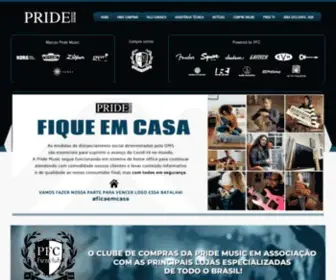 Pridemusic.com.br(Site Oficial da Pride Music) Screenshot