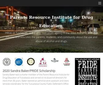 Prideoftuscaloosa.org(Prevention for drug abuse) Screenshot