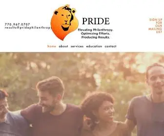 Pridephilanthropy.com(Pride Philanthropy) Screenshot