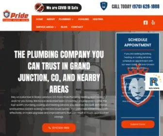 Prideplumbingphc.com(Pride Plumbing Heating and Cooling) Screenshot