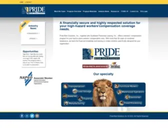 Priderisk.com(Pride Risk Solutions) Screenshot