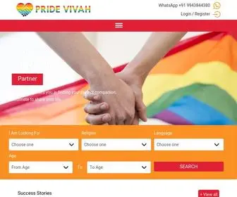 Pridevivah.lgbt(PrideVivah home) Screenshot