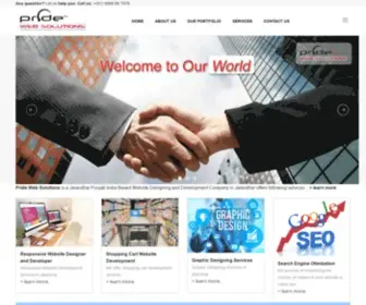 Pridewebsolutions.com(Website Designers jalandhar) Screenshot