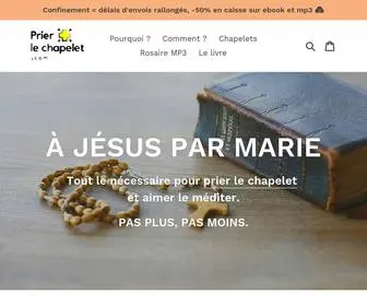 Prierlechapelet.com(Tout ce qu'il faut pour aimer le rosaire) Screenshot