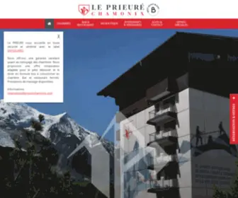 Prieurechamonix.com(⇒ Hotel Le Prieuré Chamonix) Screenshot