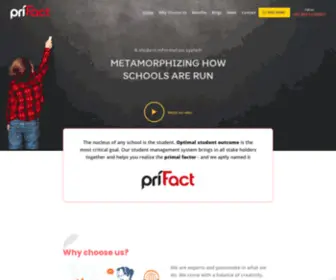 Prifact.com(Student and Learning Management Systems) Screenshot