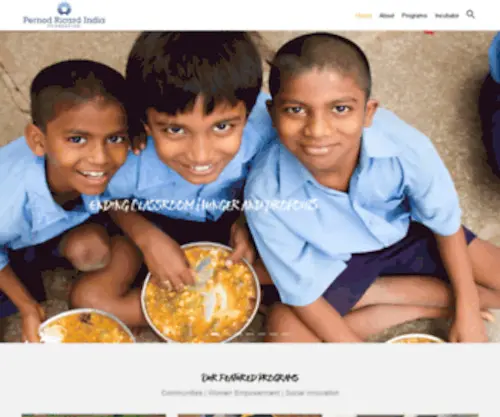 Prifoundation.com(Pernod Ricard India Foundation) Screenshot